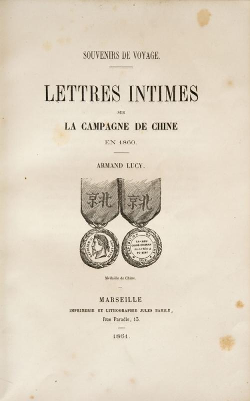 Armand Lucy : Lettres Intimes